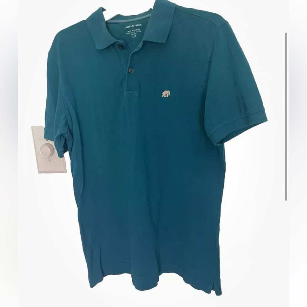 Banana Republic Men’s Shirt Polo Size S Blue 100% Cotton Collared